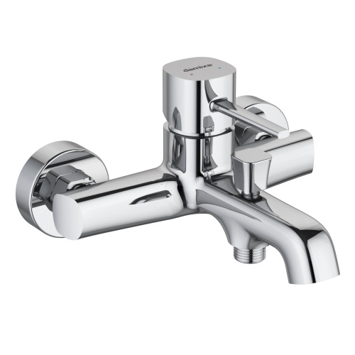 Смеситель для ванны и душа Damixa Sirius 861000000 настенный хром без термостата - фото 2