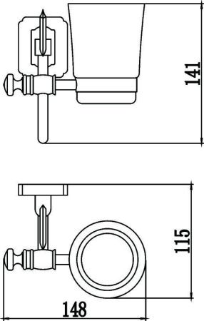 Стакан Savol S-006458