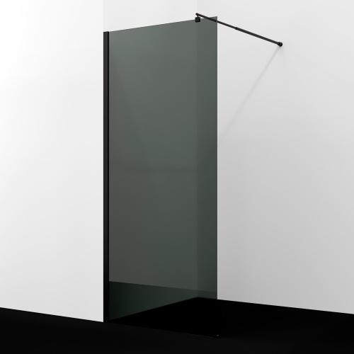 Душевая перегородка WasserKRAFT Rur 30W 30W46MB-TG 110х200 стекло тонированное профиль черный матовый - фото 3