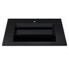 Раковина из искусственного камня Uperwood Next Premium RNext70bg 70х50 полувстраиваемая цвет черный