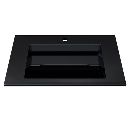 Раковина из искусственного камня Uperwood Next Premium RNext70bg 70х50 полувстраиваемая цвет черный