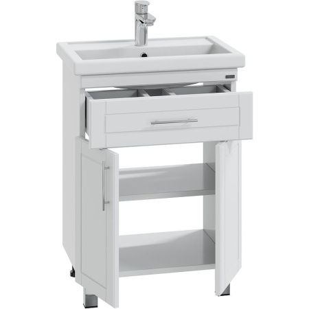 Тумба под раковину СанТа Дублин 223003 60х40 напольная цвет белый