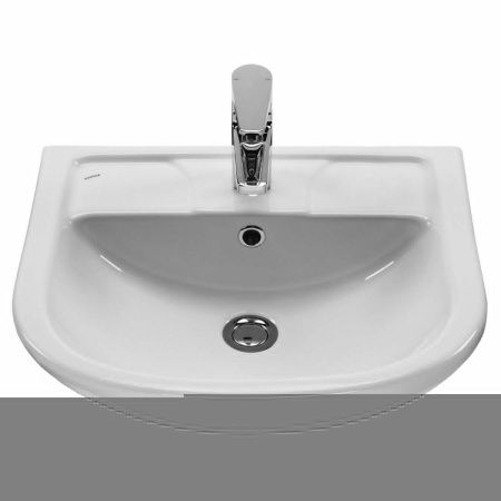Раковина из сантехнического фарфора Santek Ладога WH110256 50х40 накладная цвет белый