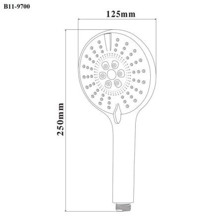 Душевая лейка Bond Circle B11-9700 цвет хром