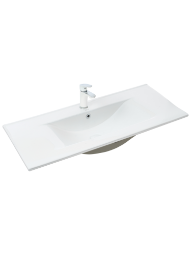 Раковина из сантехнического фаянса WeltWasser WW SK 10000004631 50 см встраиваемая цвет белый 1 отверстие под смеситель