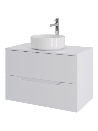 Тумба с раковиной Orange Line Li-80TuwMDF+B09-360W 81х46х66 - фото 2