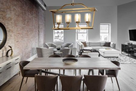 Люстра подвесная Lumina Deco Atlanta (Атланта) LDP 1222-4 MD