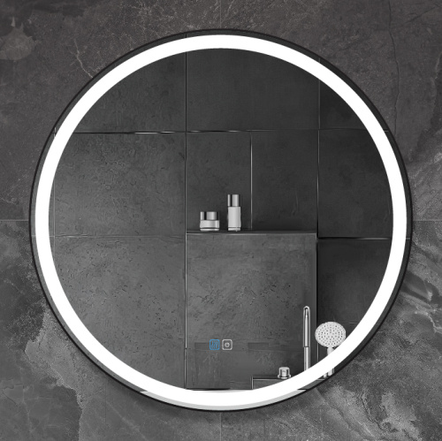 Зеркало в ванную Cezares CADRO CZR-SPC-CADRO-700-LED-TCH-WARM 70х70 цвет черный - фото 3