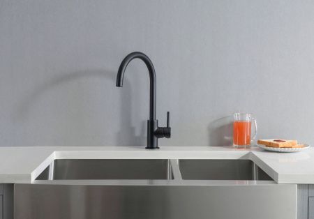 Смеситель для кухни Aquatek ЕВРОПА AQ1382MB на мойку черный