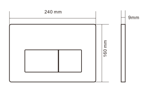 Клавиша смыва механическая Cezares SLIDER CZR-510V-01-AF цвет хром - фото 3