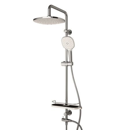 Душевая стойка Dorff Prime D0740000 настенная цвет белый/хром