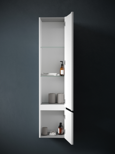 Шкаф-пенал Sancos Very PVR35RW 35х30х160 подвесной цвет белый - фото 2