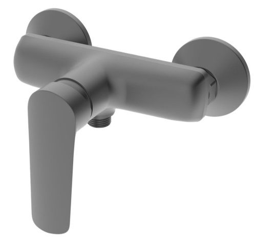 Смеситель для ванны и душа Esko LG80GM настенный вороненая сталь - фото 2