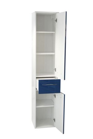 Шкаф-пенал Эстет Barcelona ФР-00003588 40х170 подвесной цвет белый