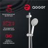 Душевая стойка Agger Thermo A2492200 настенная цвет хром с термостатом