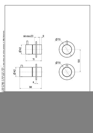 Смеситель Oioli Micro MIET005RO/C04 встраиваемый в стену никель