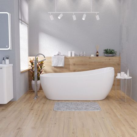 Ванна акриловая Grossman Galaxy GR-1403 170х75 отдельностоящая овальная с ножками