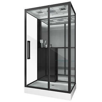 Душевая кабина Grossman GR267 120х80 прямоугольная с крышей ориентация универсальная