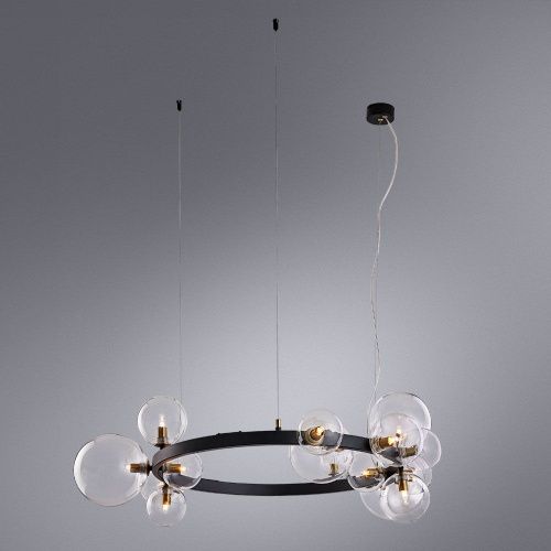 Люстра подвесная Arte Lamp Vincent (Винцент) A7790SP-15BK - фото 4