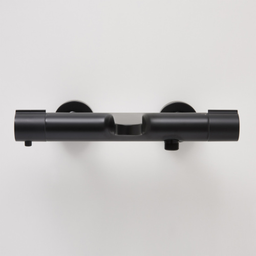 Смеситель для ванны и душа WasserKRAFT Elbe 7400 7411 Thermo настенный черный - фото 3