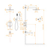 Душевая система RGW Shower Panels (Шоувер панелс) 51140855-04 встраиваемая в стену цвет черный