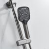 Душевая стойка Shevanik S4136T настенная цвет оружейная сталь