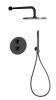Душевая система Paffoni Light KITLIQ018NO встраиваемая в стену цвет черный с термостатом
