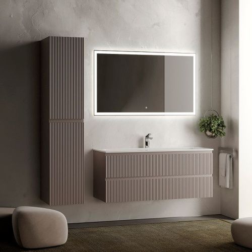 Тумба под раковину Sancos SNOB R SNR120SM 120х40 подвесная цвет бежевый - фото 4