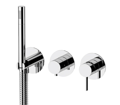 Смеситель для душа Remer Metrica MC97D2P встраиваемый в стену хром