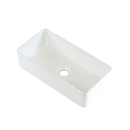 Раковина из сантехнического фарфора Melana 320320-805 50х20 накладная цвет белый без отверстий под смеситель