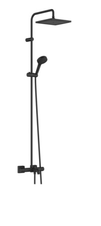 Душевая стойка Hansgrohe Vernis Shape 26900670 настенная цвет черный матовый