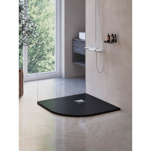 Душевой поддон RGW Stone Tray 16153100-02 100x100  искусственный камень серый - фото 3