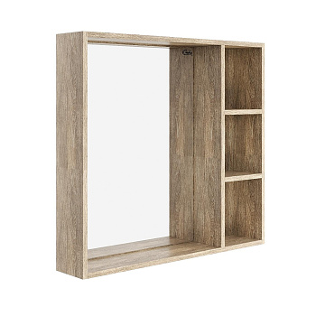 Зеркало-шкаф Onika Тимбер 208091 80х14х70 подвесной цвет коричневый