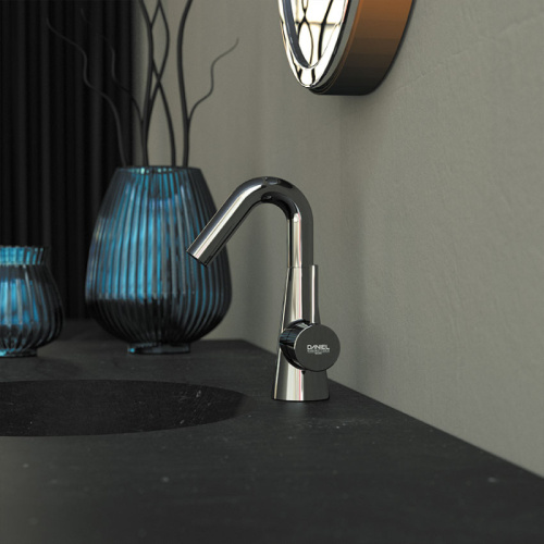 Смеситель Daniel Swing SG606NCR на раковину хром - фото 2