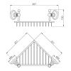 Полка в ванную комнату Nicolazzi Accessori Classica 1495CR