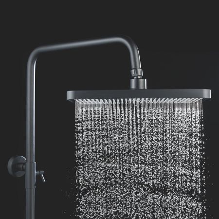 Душевая стойка Shevanik S6136H настенная цвет черный