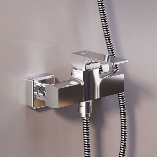Смеситель для ванны и душа Damixa Gala 532000000 настенный хром без термостата - фото 4