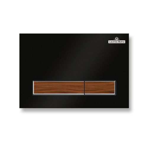 Клавиша смыва механическая Lavinia Boho RelFix 38050602 цвет черный/коричневый