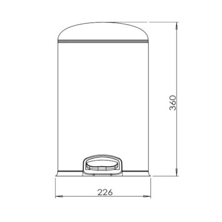Ведро мусорное Java S-885-8L
