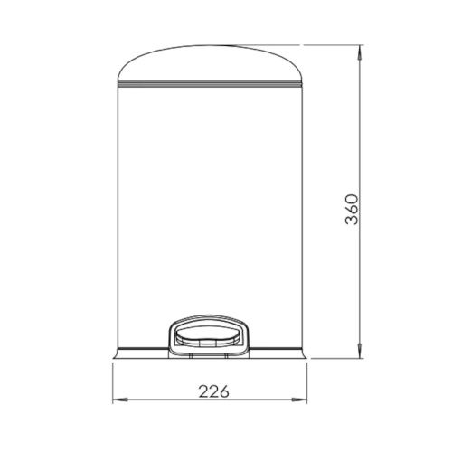 Ведро мусорное Java S-885-8L - фото 3