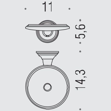Мыльница Colombo Hermitage B3301.OA