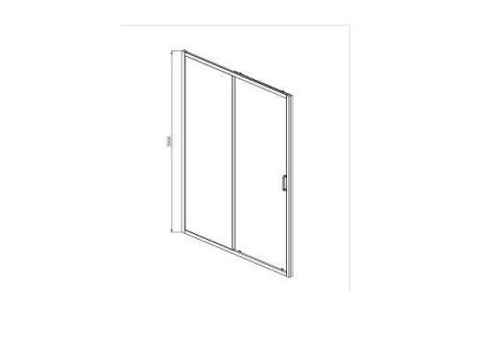 Душевая дверь Aquatek АРИЯ AQ ARI RA 12020CH 120х200 стекло прозрачное профиль хром