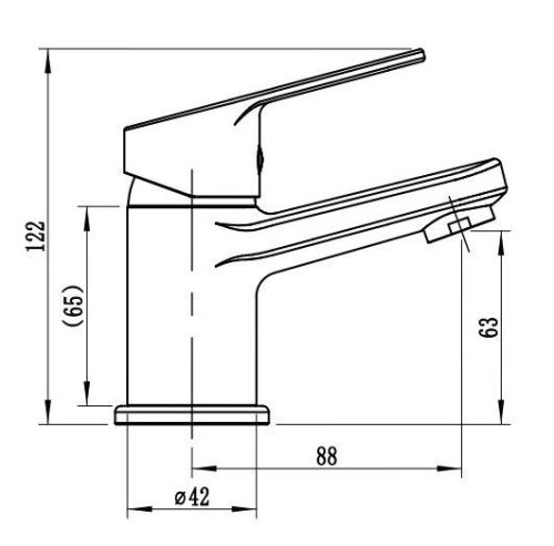 Смеситель Voda TD26 на раковину хром - фото 3