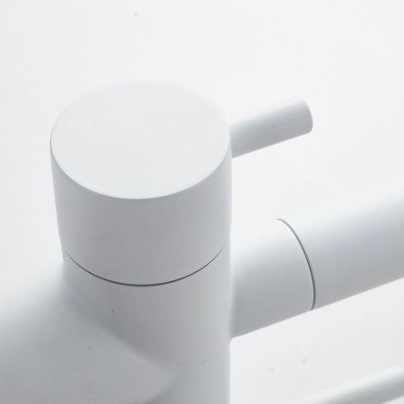 Смеситель для кухни Shevanik S178C на мойку белый