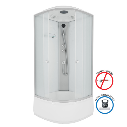 Душевая кабина Niagara Eco E100/40/MT 100х100 четверть круга