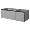 Тумба под раковину Armadi Art Quatro 790-M2-120-L-A 120х50 подвесная цвет серый