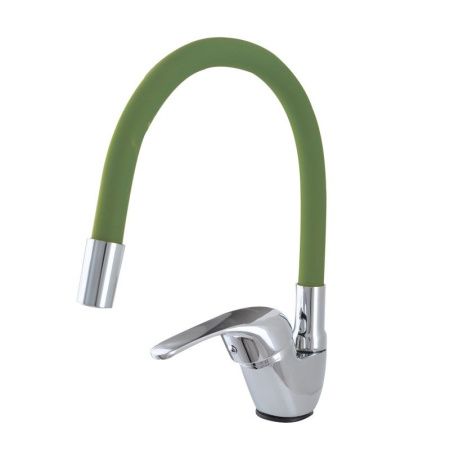 Смеситель для кухни Сантаком StOmega 3398-5 на мойку зеленый