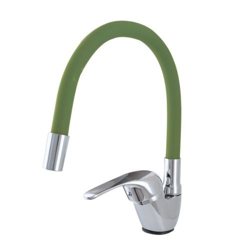 Смеситель для кухни Сантаком StOmega 3398-5 на мойку зеленый - фото 2