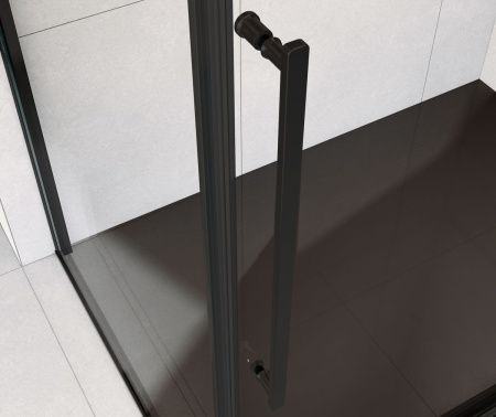 Душевой уголок Vincea Arno VSR-1A9012CLB 120х90 стекло прозрачное профиль черный без поддона