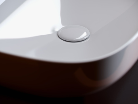 Раковина из сантехнического фарфора Ceramica Nova ELEMENT CN5030 60х40 накладная цвет белый без отверстий под смеситель